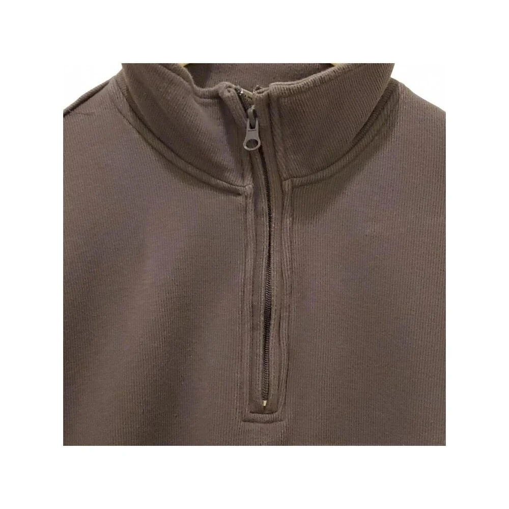 R&R Outdoors Pullover Sweatshirt Quarter Zip Mock Neck